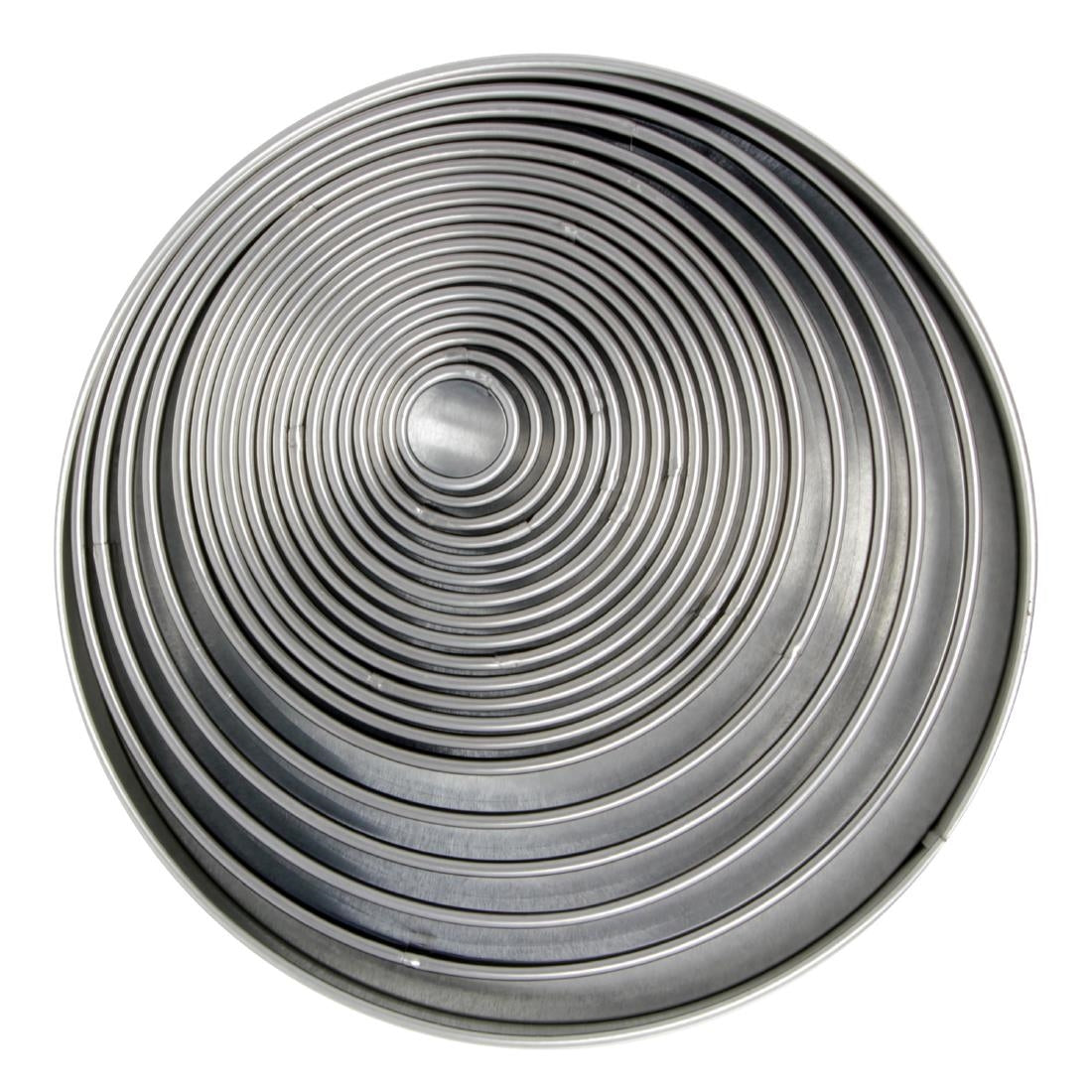 HZ073 - PME Round Stainless Steel Cutters (Pack 19)