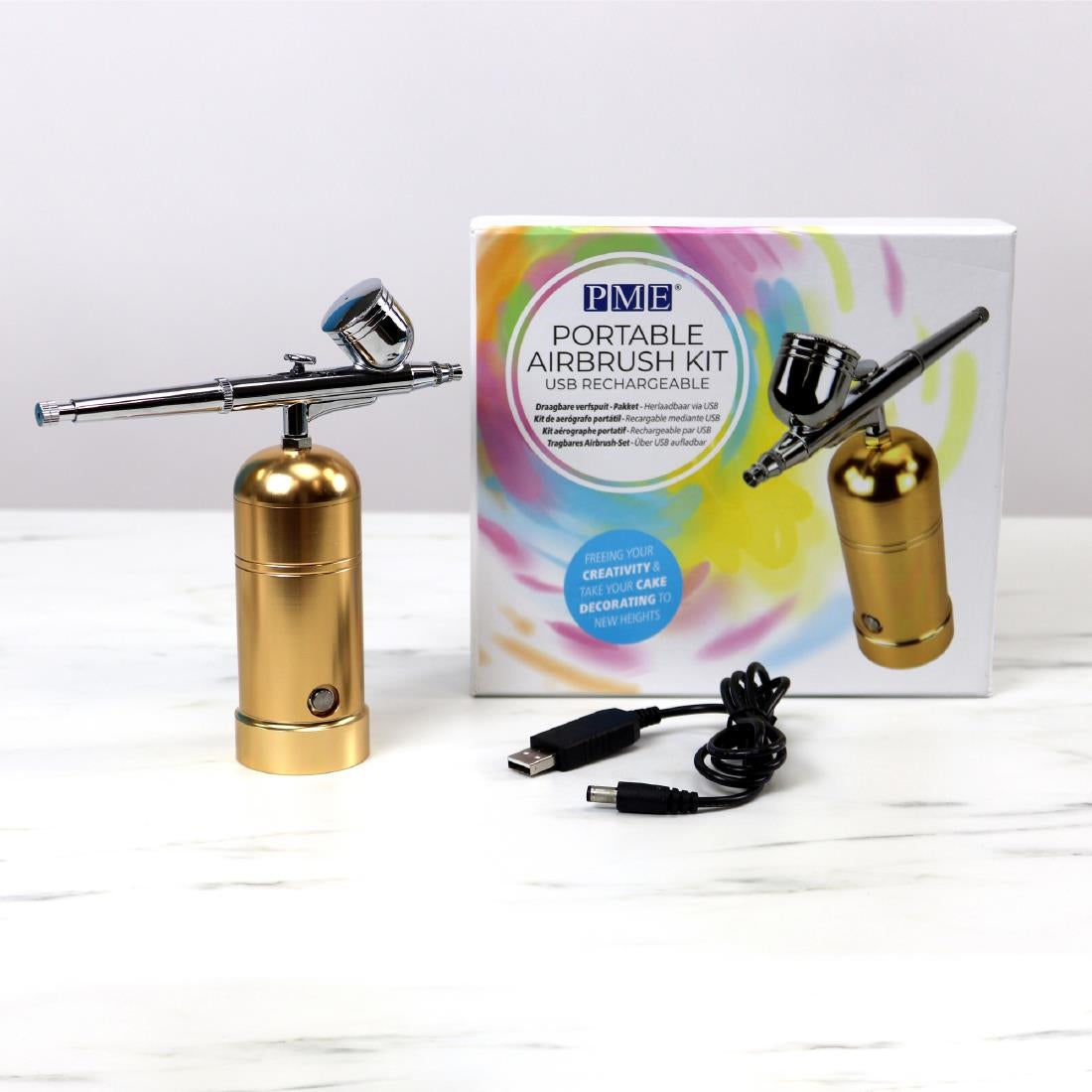 HZ076 - PME Portable USB Rechargeable Airbrush Kit