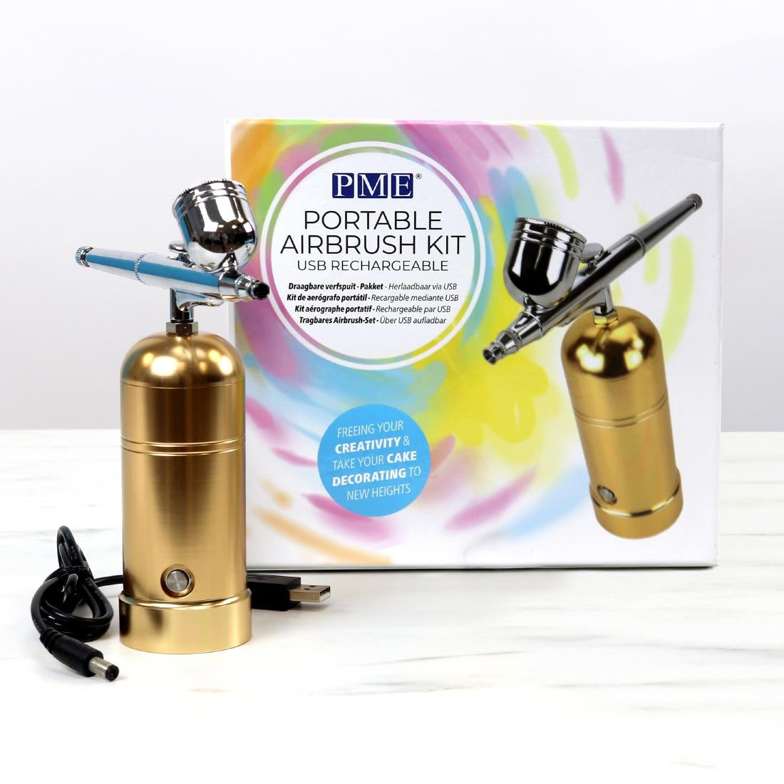 HZ076 - PME Portable USB Rechargeable Airbrush Kit