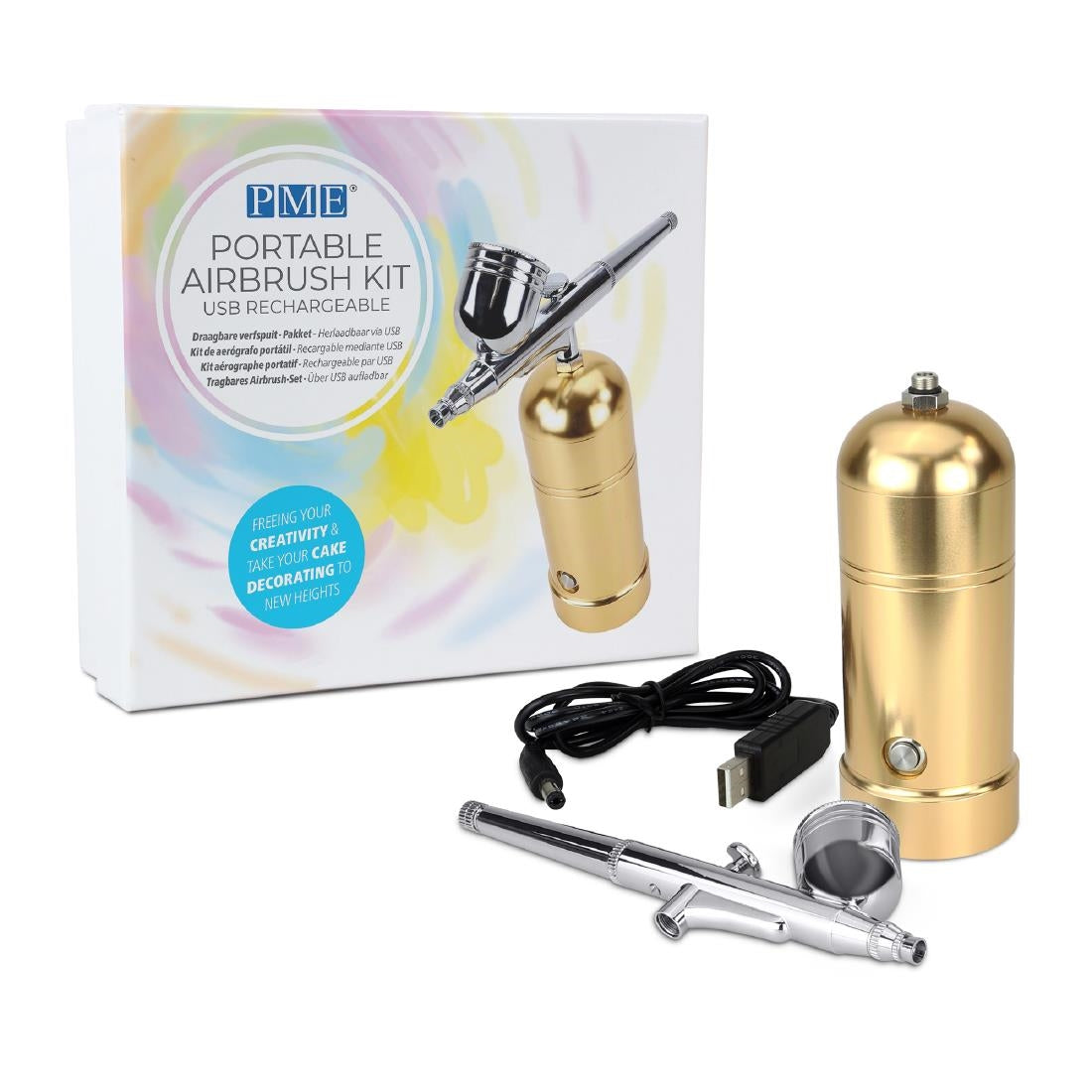 HZ076 - PME Portable USB Rechargeable Airbrush Kit
