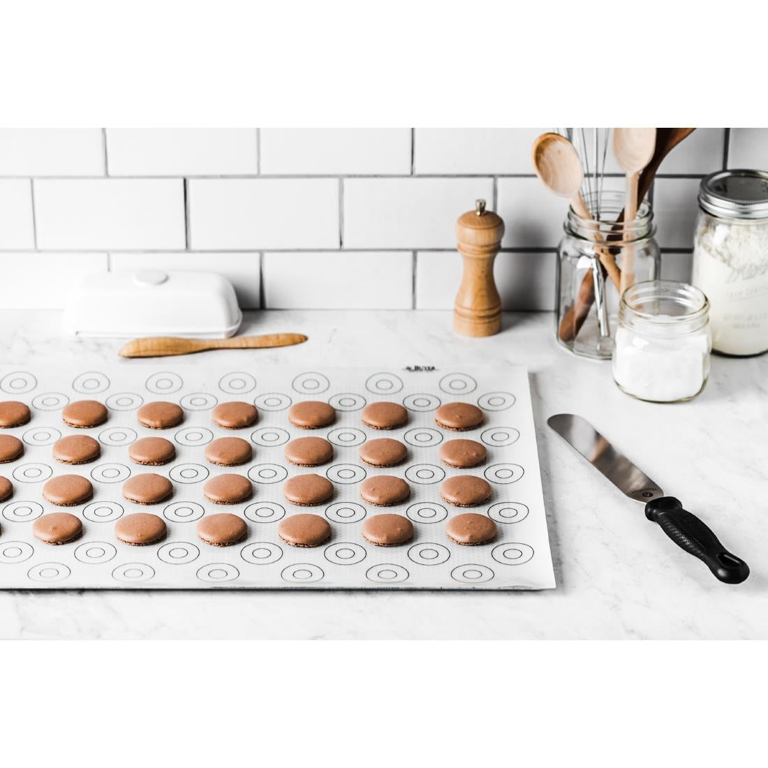HZ136 De Buyer Silicon Non-Stick Pastry Mat 400x300mm