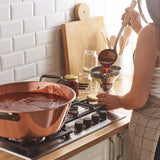 HZ138 De Buyer Copper Conical Jam Pan 380mm