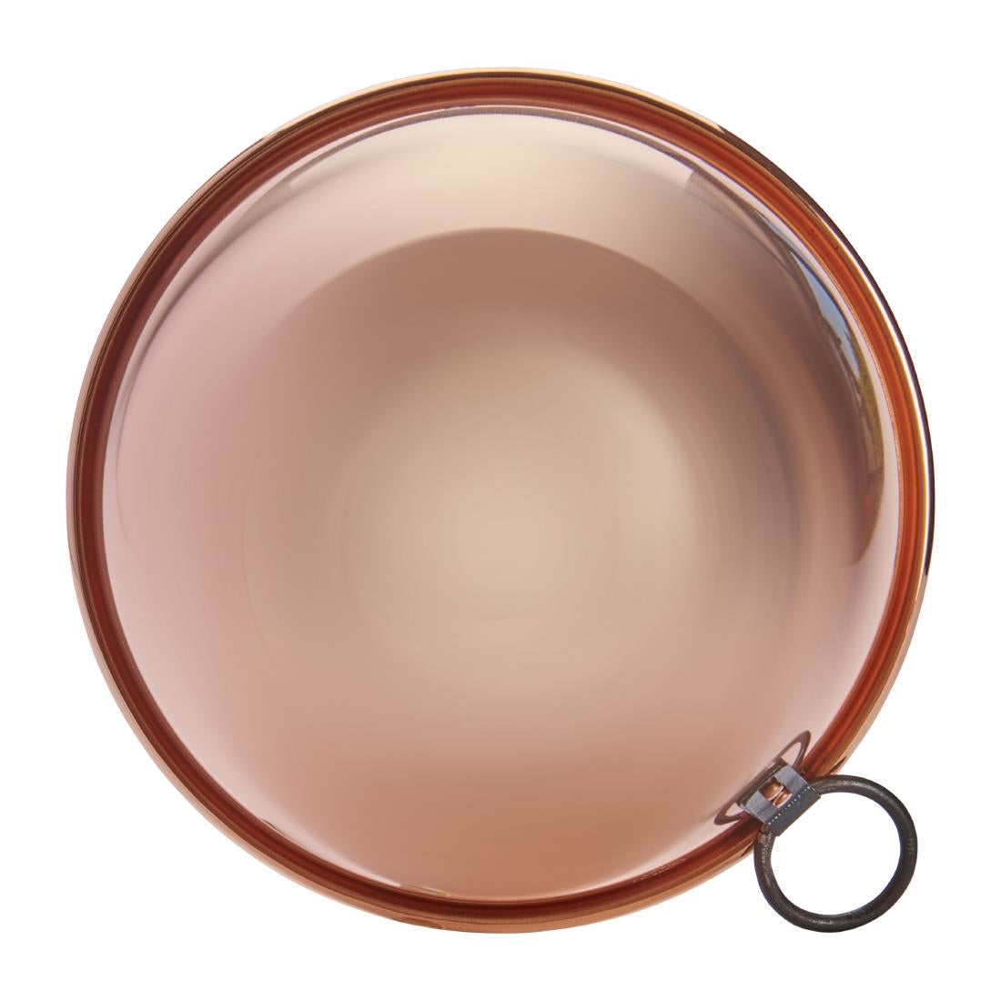 HZ140 De Buyer Copper Egg Whites Bowl with Cast Iron Ring Handle 200mm