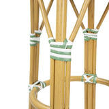 HZ142 - Bolero Parisian Style PE Rattan Bar Stools Light Green (2 Pack)