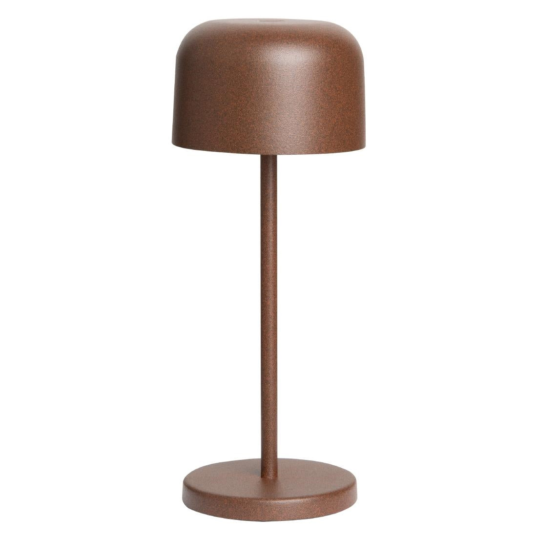 HZ201 - Olympia Siena Table Lamp Round Dome Chestnut 200mm