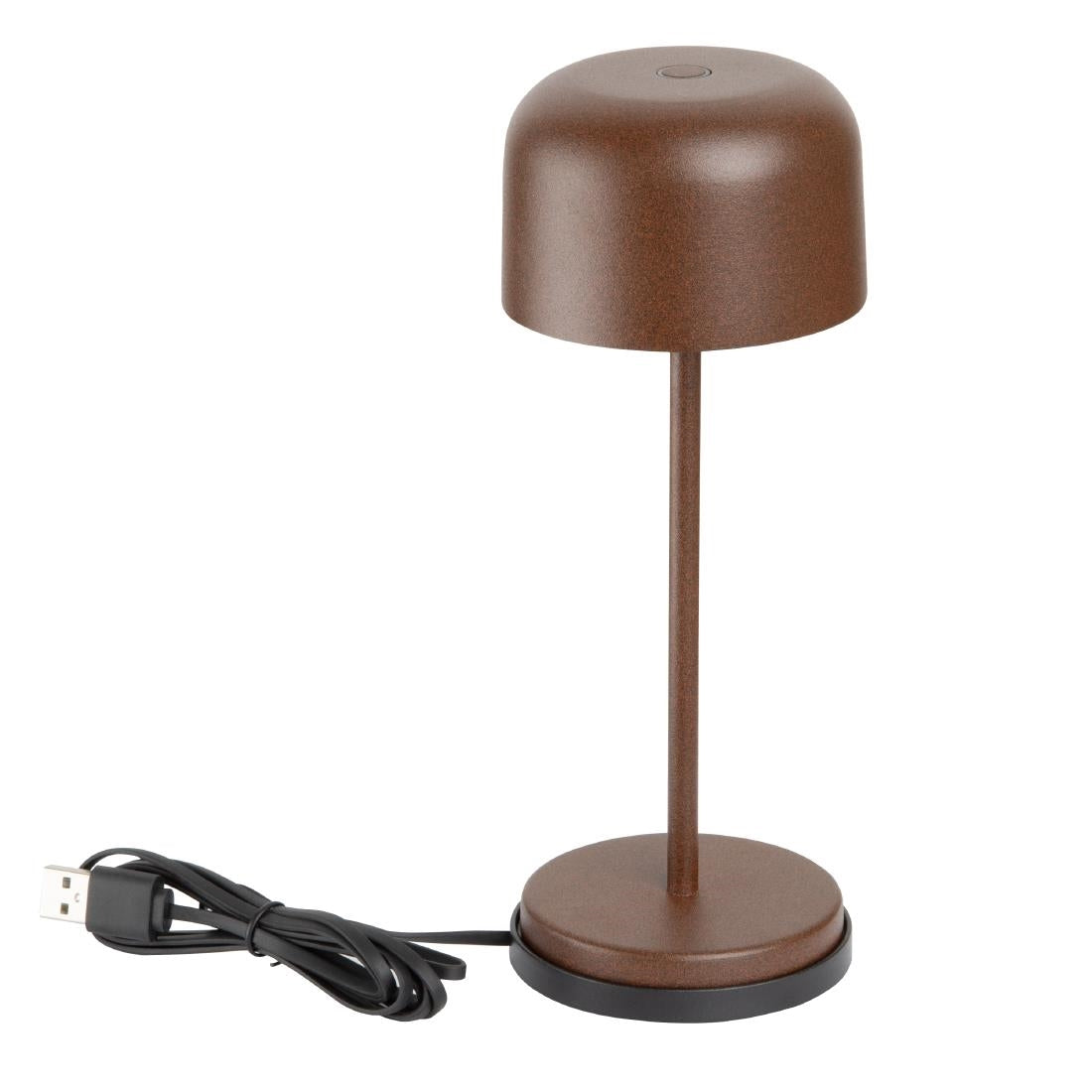 HZ201 - Olympia Siena Table Lamp Round Dome Chestnut 200mm