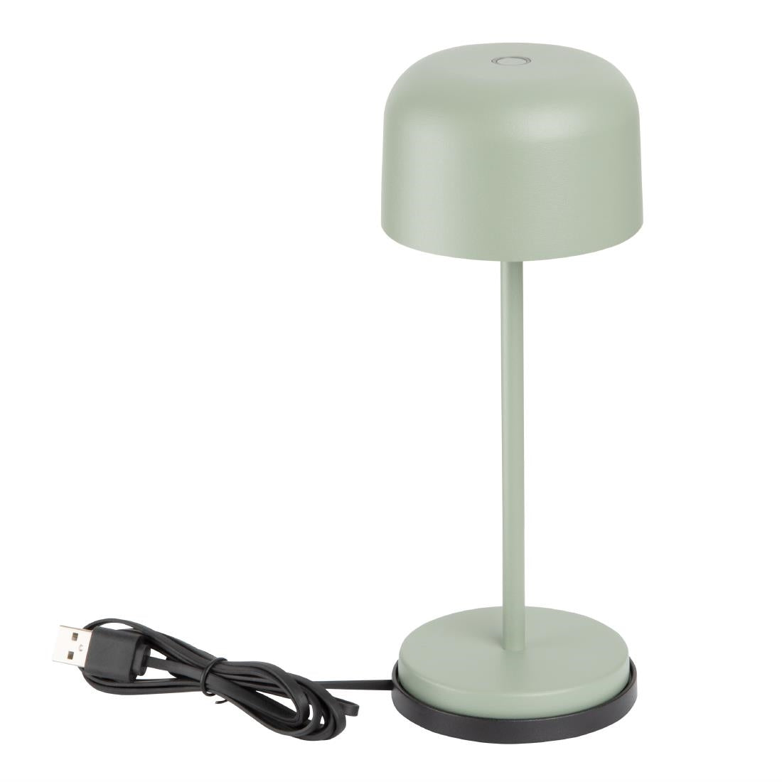 HZ202 - Olympia Siena Table Lamp Round Dome Sage 200mm