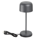 HZ203 - Olympia Siena Table Lamp Round Dome Grey 200mm