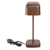 HZ205 - Olympia Lucca Table Lamp Squared Dome Chestnut 200mm