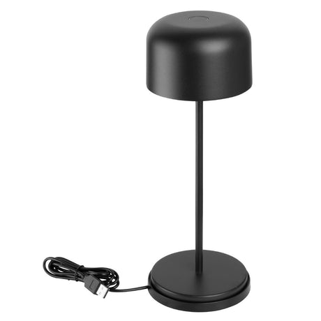 HZ208 - Olympia Siena Table Lamp Round Dome Black 300mm