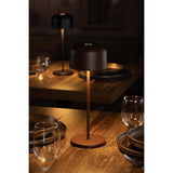 HZ209 - Olympia Siena Table Lamp Round Dome Chestnut 300mm