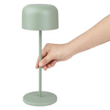 HZ210 - Olympia Siena Table Lamp Round Dome Sage 300mm