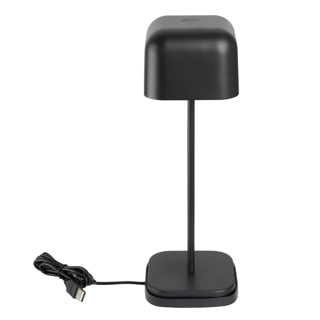 HZ212 - Olympia Lucca Table Lamp Squared Dome Black 300mm