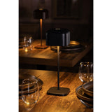 HZ212 - Olympia Lucca Table Lamp Squared Dome Black 300mm