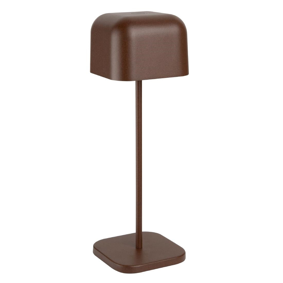 HZ213 - Olympia Lucca Table Lamp Squared Dome Chestnut 300mm