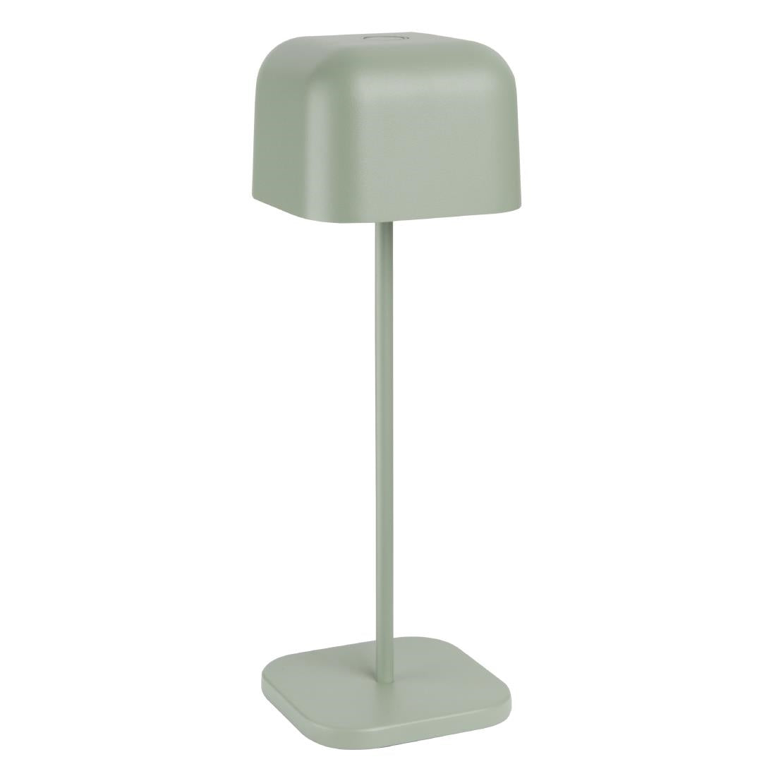 HZ214 - Olympia Lucca Table Lamp Squared Dome Sage 300mm