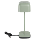 HZ214 - Olympia Lucca Table Lamp Squared Dome Sage 300mm