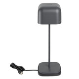 HZ215 - Olympia Lucca Table Lamp Squared Dome Grey 300mm