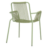 HZ219 Bolero Melbourne Rope Design Arm Chairs Light Green  (Set 4)