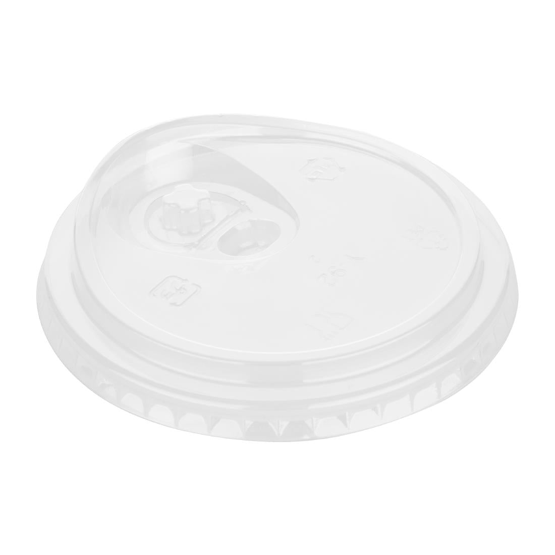 HZ230 Fiesta Recyclable rPET Strawless Lids for 12/16/20oz Cups (400 Pack)