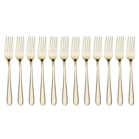 HZ232 Olympia Buckingham Champagne Gold Table Fork (Box 12)