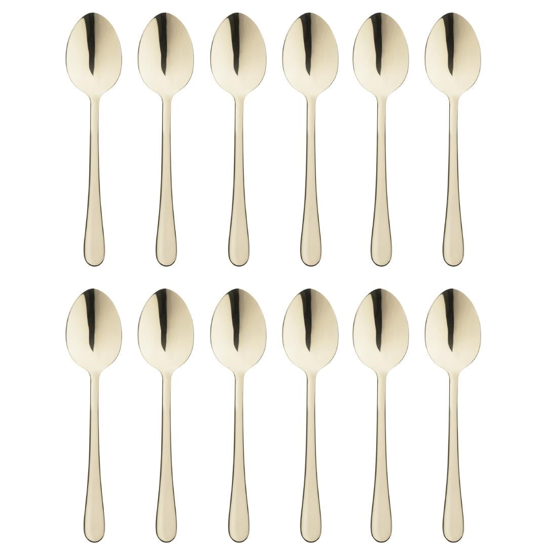 HZ233 Olympia Buckingham Champagne Gold Dessert Spoon (Box 12)