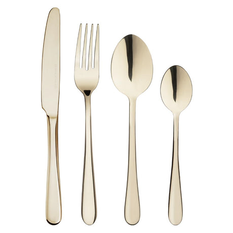 HZ233 Olympia Buckingham Champagne Gold Dessert Spoon (Box 12)