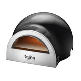 HZ245 Delivita Dual Fuel Gas Pizza Oven Very Black