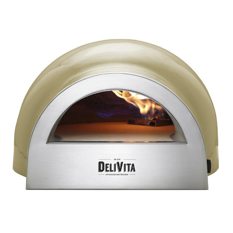 HZ249 Delivita Dual Fuel Gas Pizza Oven Olive Green