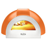 HZ253 DeliVita Pro Dual Fuel Pizza Oven Orange Blaze+ Chimney