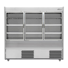 Williams Slimline Gem Multideck Fridge Stainless with Hinged Front Door R180-SCD-HFD
