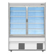 Williams M-Series Gem Multideck Fridge White with Hinged Front Door M150-WCD-HFD