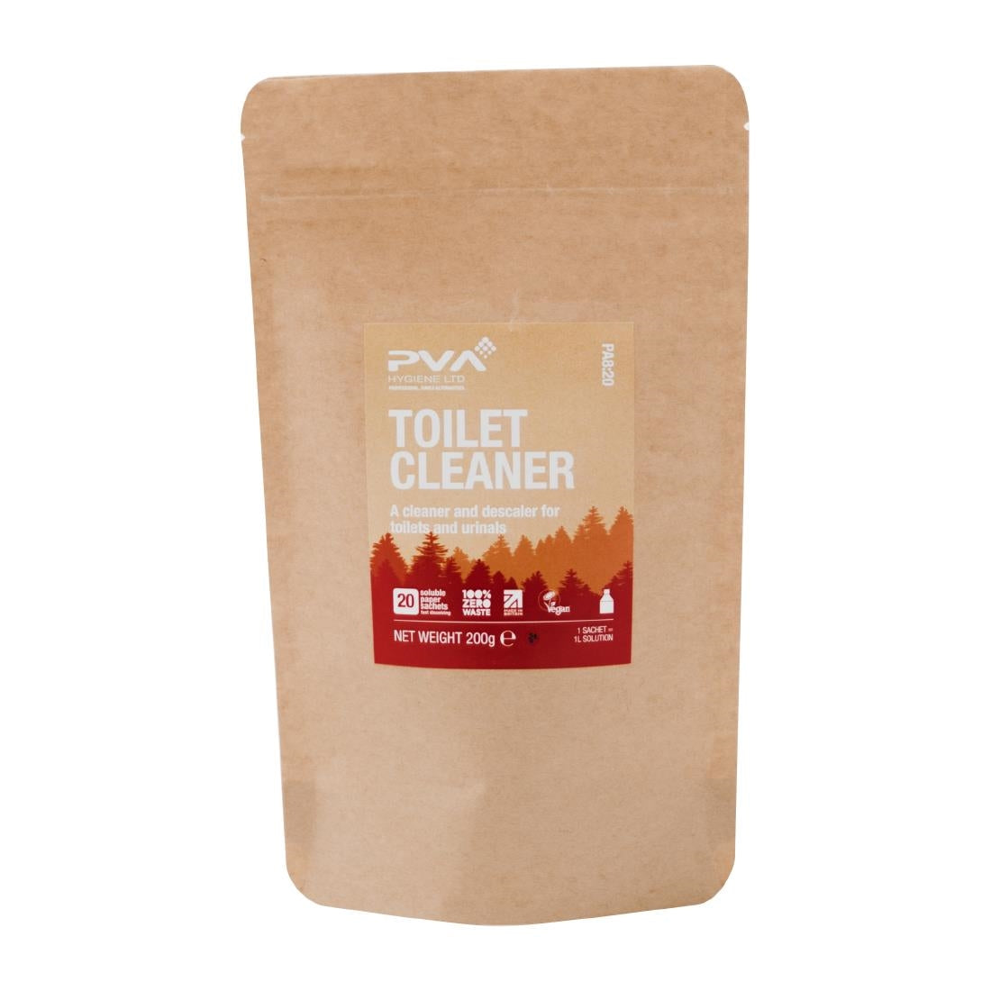 HZ304 PVA Hygiene Water Soluble Paper Sachets Toilet Cleaner (Pack of 20)