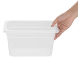 HZ343 Nisbets Essentials Polypropylene GN Container 1/4 150mm (H) 3.7Ltr