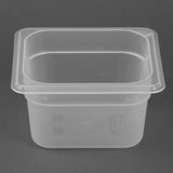 HZ344 Nisbets Essentials Polypropylene GN Container 1/6 100mm (H) 1.5Ltr