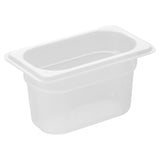 HZ346 Nisbets Essentials Polypropylene GN Container 1/9 100mm (H) 0.85Ltr