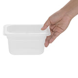 HZ346 Nisbets Essentials Polypropylene GN Container 1/9 100mm (H) 0.85Ltr