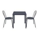 HZ355 Bolero Adeline Steel Square Table 700mm Slate Blue