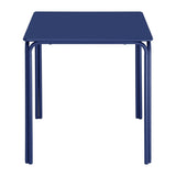 HZ356 Bolero Adeline Steel Square Table 700mm Dark Navy
