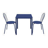HZ356 Bolero Adeline Steel Square Table 700mm Dark Navy