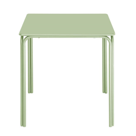 HZ357 Bolero Adeline Steel Square Table 700mm Light Green