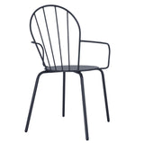 HZ358 Bolero Adeline Arm Chair Slate Blue (Set 4)
