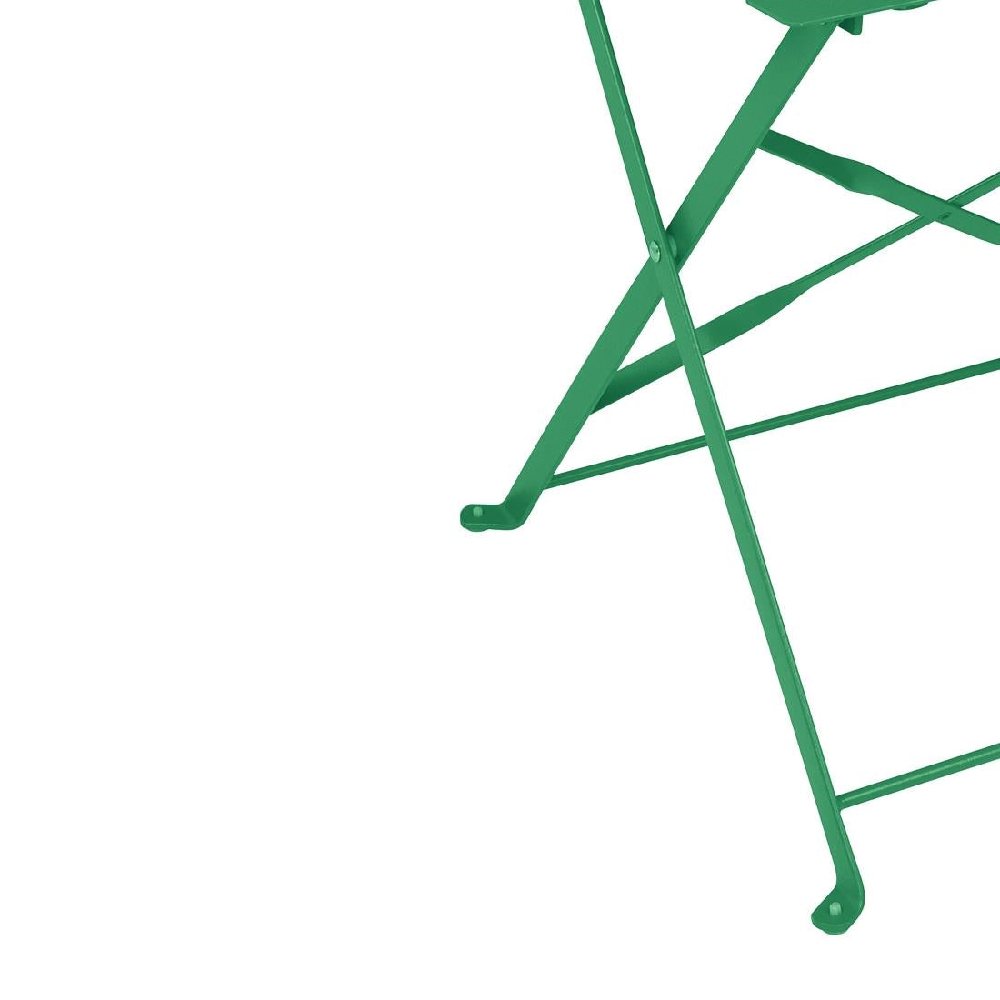 HZ364 Bolero Perth Forest Green Pavement Style Steel Folding Chairs (2 Pack)