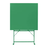 HZ366 Bolero Perth Forest Green Pavement Style Square Table 600mm