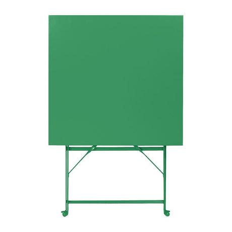 HZ366 Bolero Perth Forest Green Pavement Style Square Table 600mm
