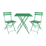 HZ366 Bolero Perth Forest Green Pavement Style Square Table 600mm