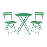 HZ367 Bolero Perth Forest Green Pavement Style Round Table 600mm