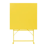 HZ368 Bolero Perth Mellow Yellow Pavement Style Square Table 600mm