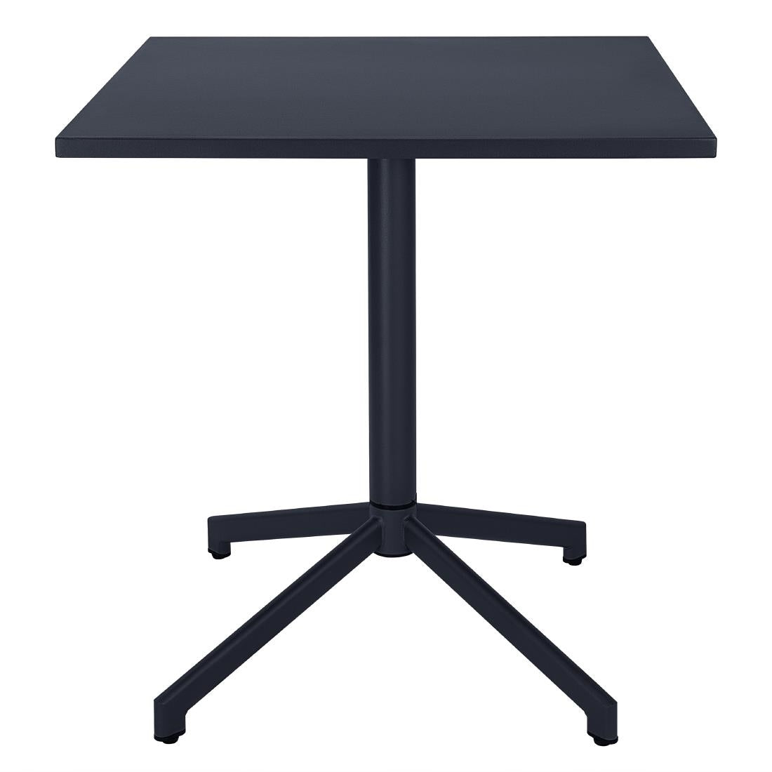 HZ375 Bolero Porto Folding Rectangular Table Slate Blue - 700x750mm