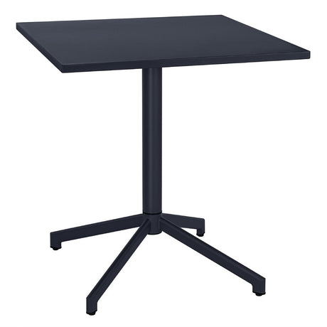 HZ375 Bolero Porto Folding Rectangular Table Slate Blue - 700x750mm